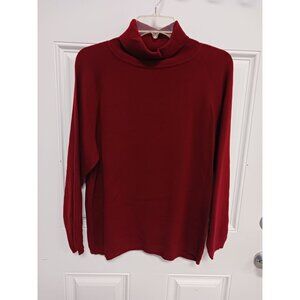 Euro-Flash Sweater Turtle Neck Burgundy Size M